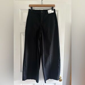 Uniqlo Womens Wide Leg Black Chino NWT Size Small